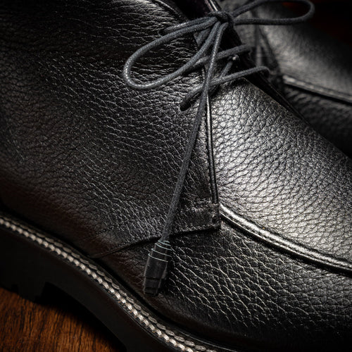 Zelli Campo High Deerskin Chukka Boot Black (48-595-BLK)