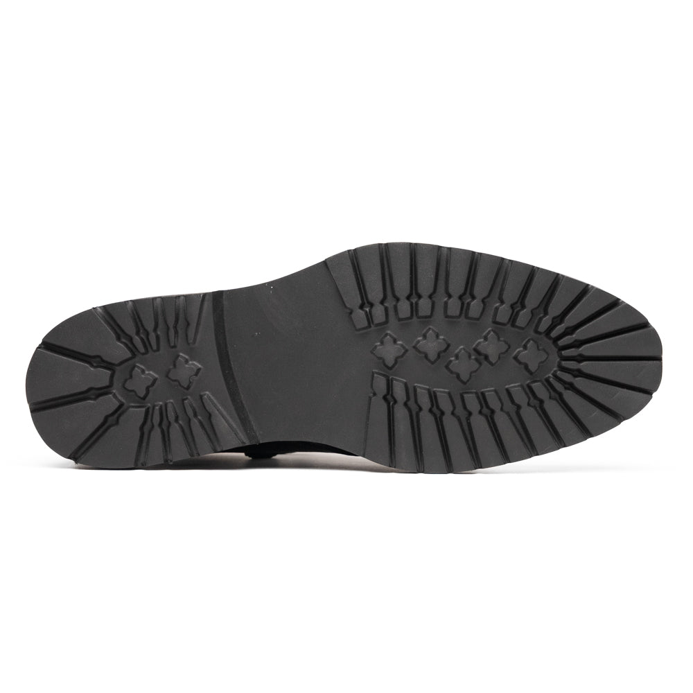 Zelli Campo High Deerskin Chukka Boot Black (48-595-BLK)