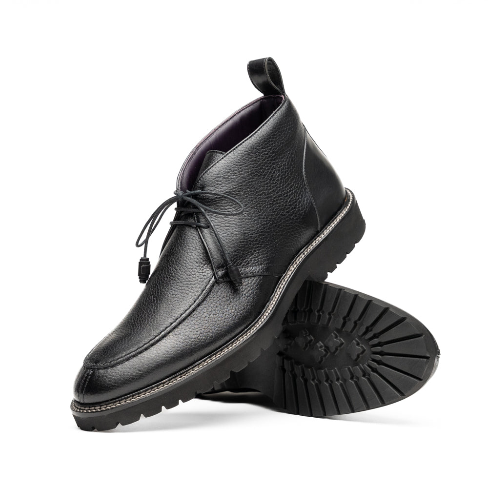 Zelli Campo High Deerskin Chukka Boot Black (48-595-BLK)
