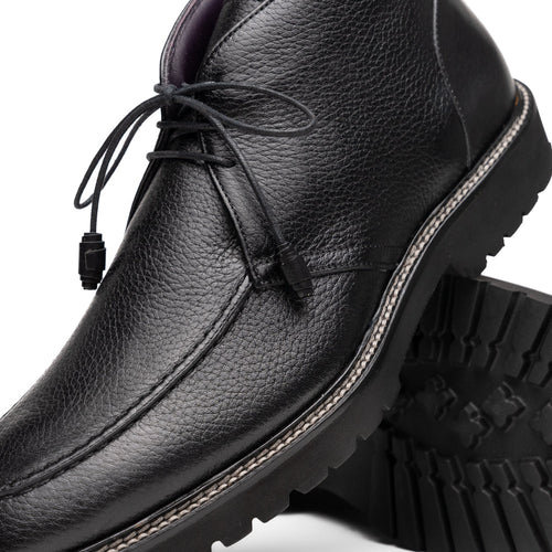 Zelli Campo High Deerskin Chukka Boot Black (48-595-BLK)