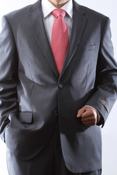 Caravelli Brand Suits - Mens 2 Button Superior 150s P/R Gray 3PC Vested Suit