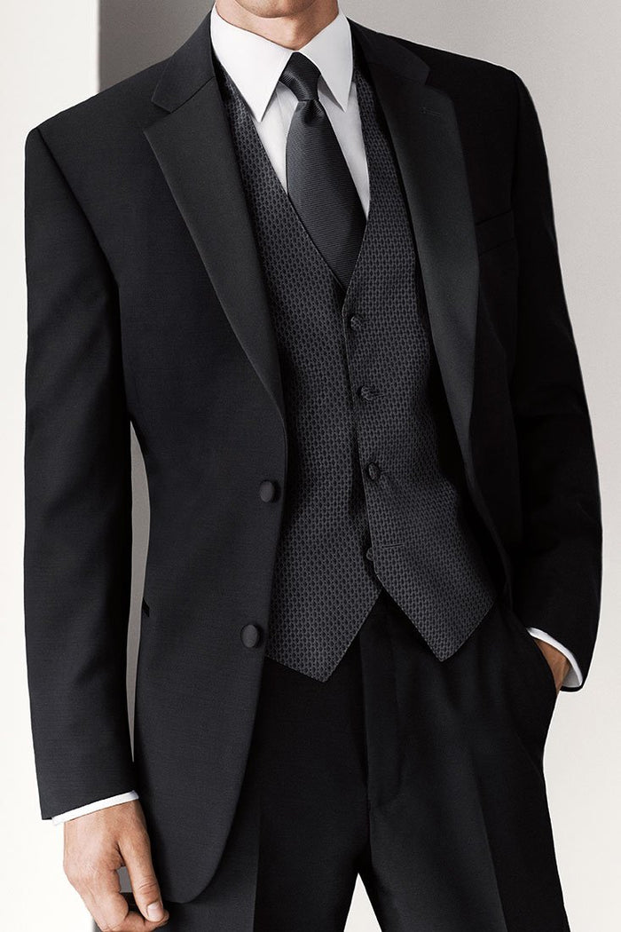 Tribeca Black 2-Button Notch Tuxedo (2-Piece Set) by Caravelli
