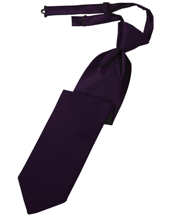 Amethyst Luxury Satin Kids Necktie by Cardi