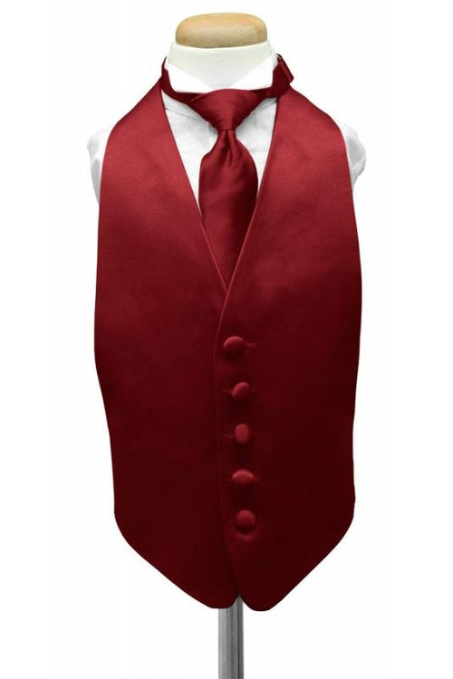 Apple Luxury Satin Kids Tuxedo Vest by Cardi