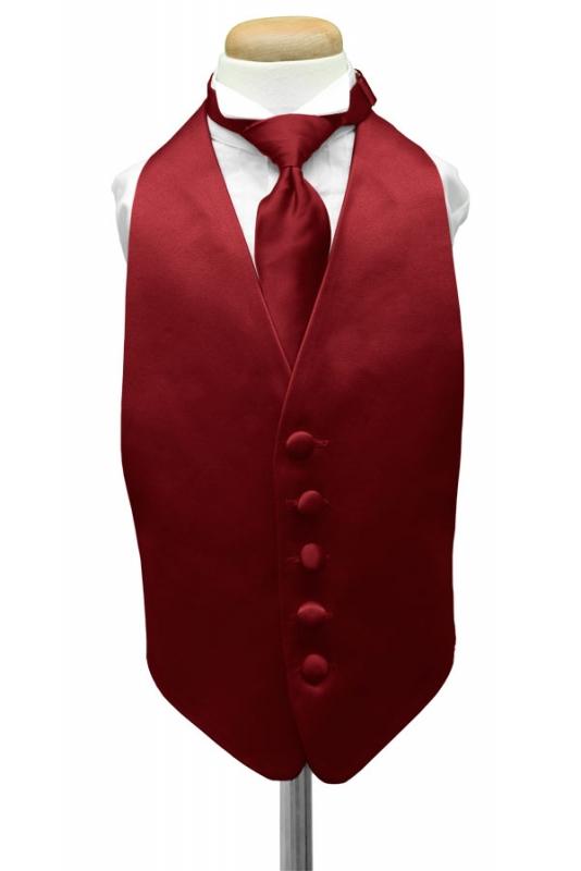 Apple Luxury Satin Kids Tuxedo Vest by Cardi