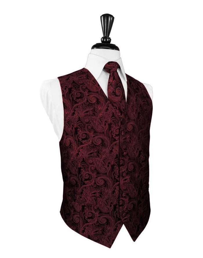Apple Tapestry Tuxedo Vest by Cardi
