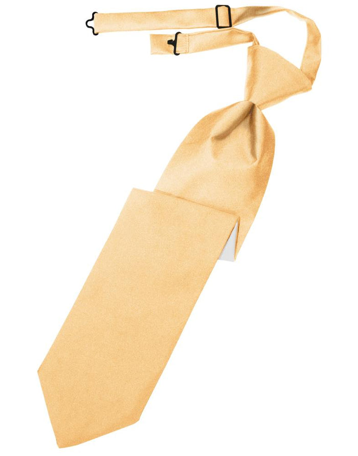 Apricot Luxury Satin Kids Necktie Cardi