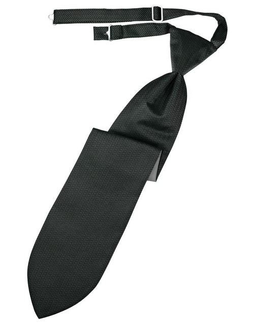 Asphalt Herringbone Kids Necktie Cardi