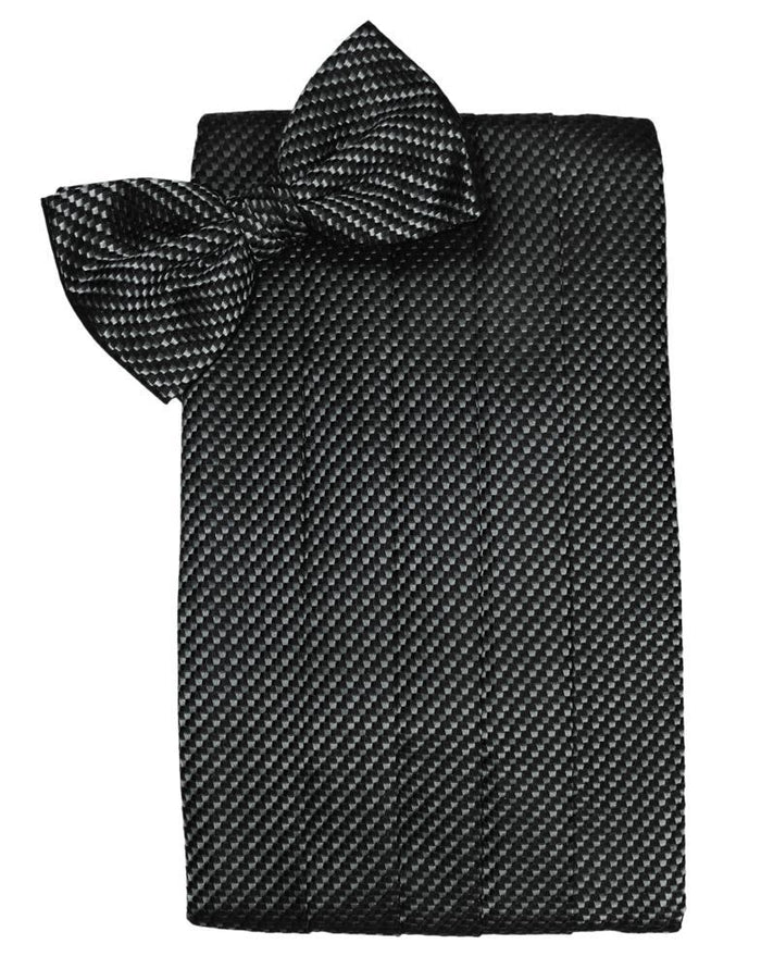 Asphalt Venetian Cummerbund by Cardi