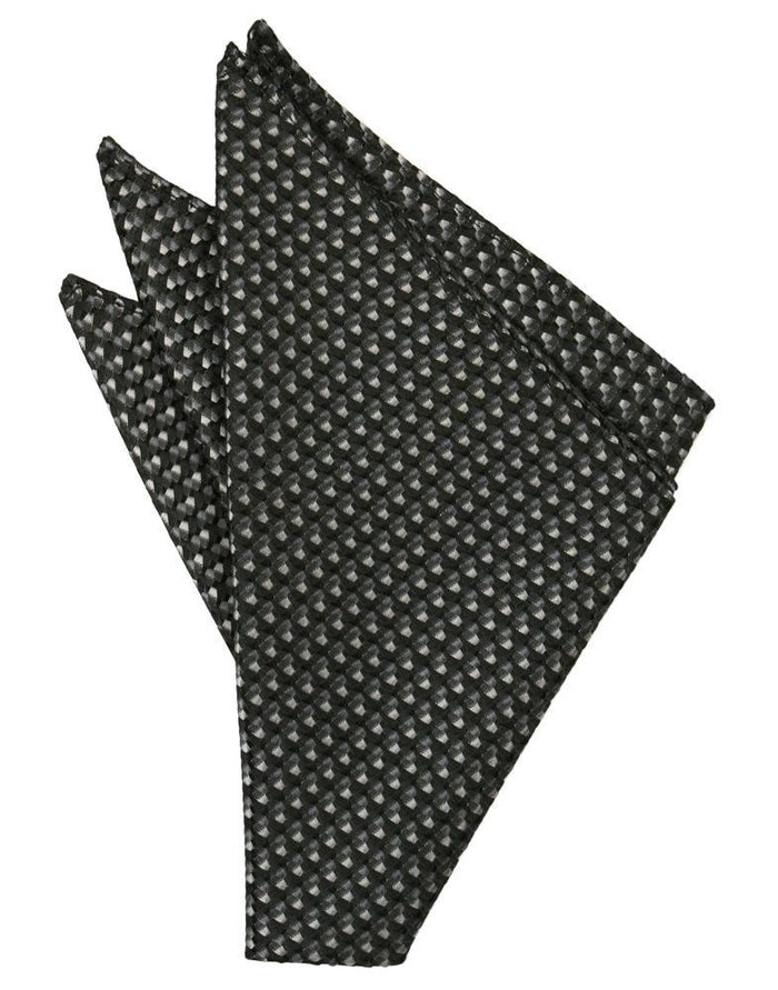 Asphalt Venetian Pocket Square by Cardi