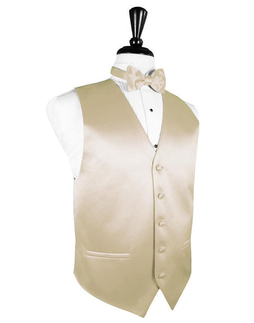 Bamboo Luxury Satin Tuxedo Vest by Cardi
