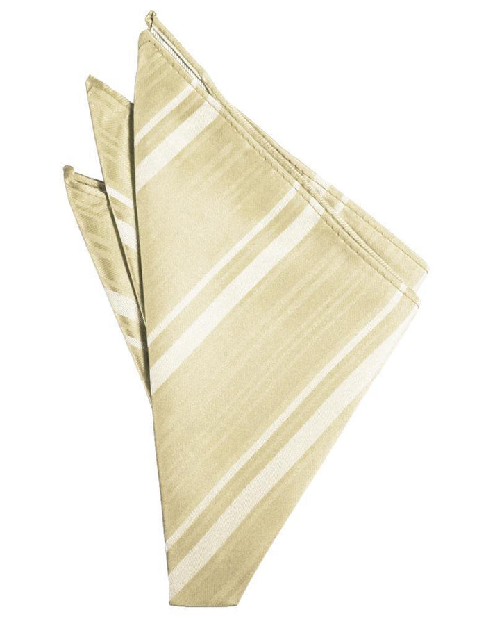 Bamboo Striped Satin Pocket Square Cardi