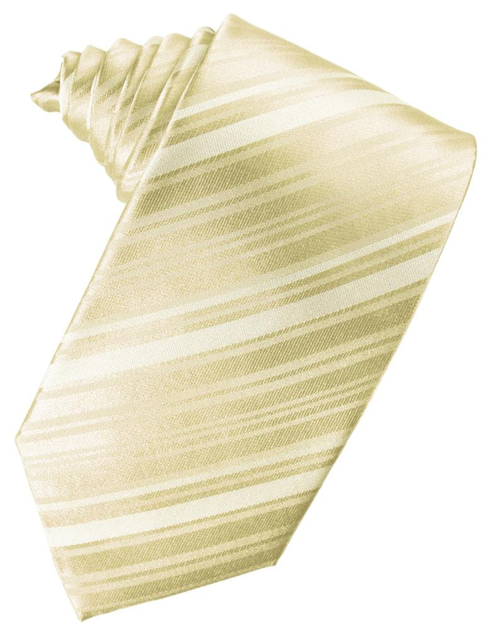 Bamboo Striped Silk Necktie by Cardi