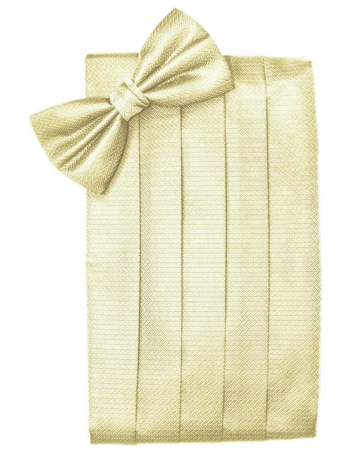 Banana Herringbone Cummerbund by Cardi