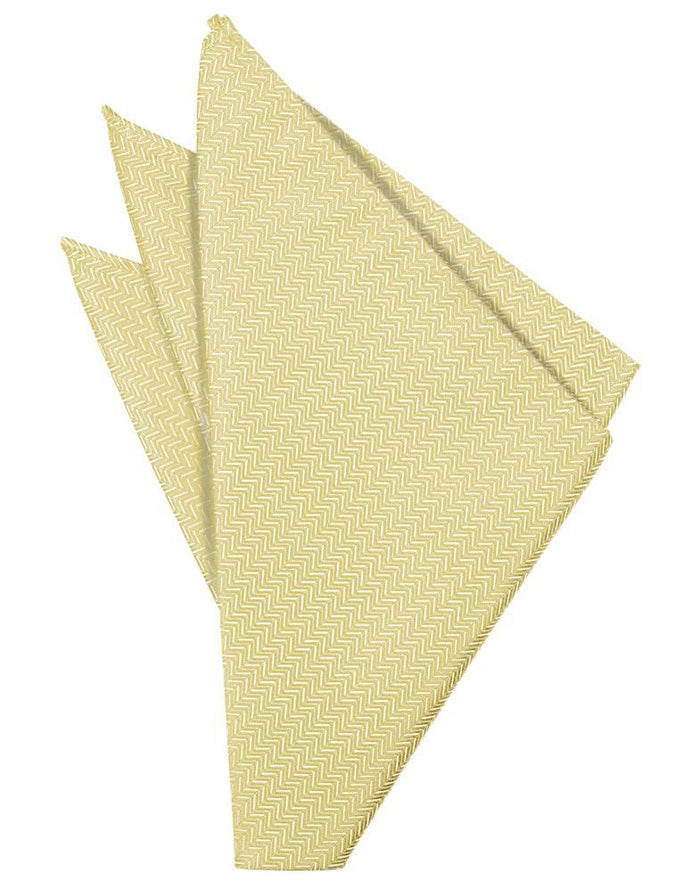 Banana Herringbone Pocket Square Cardi