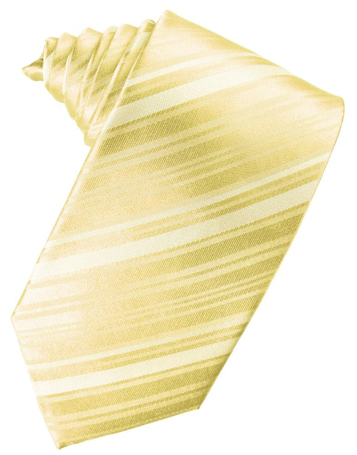 Banana Striped Silk Necktie by Cardi
