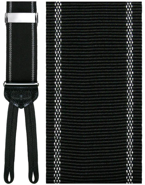Cardi Basilicata Black Checkered Suspenders