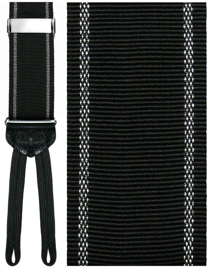 Cardi Basilicata Black Checkered Suspenders