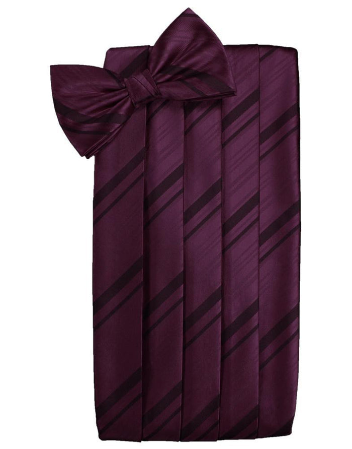 Berry Kids Striped Satin Cummerbund Cardi
