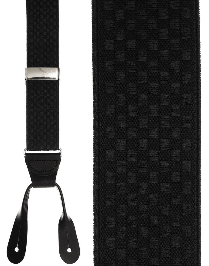Black Checkers Suspenders Cardi