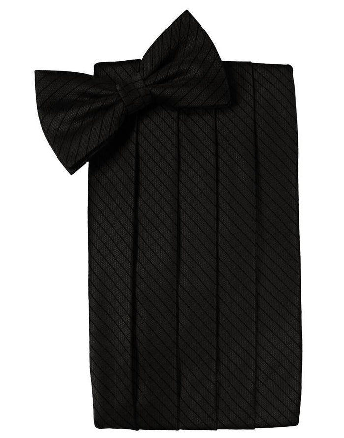 Black Palermo Kids Cummerbund Cardi
