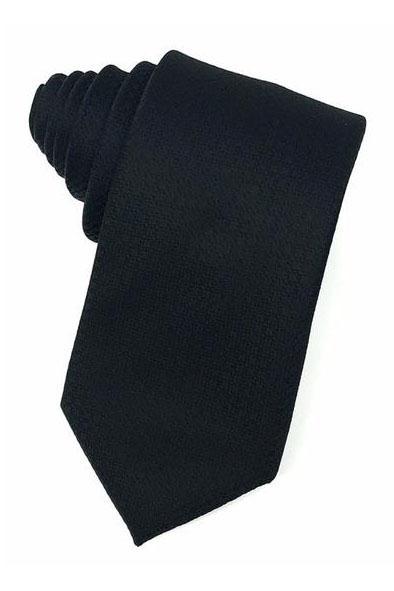 Black Regal Necktie by Cardi