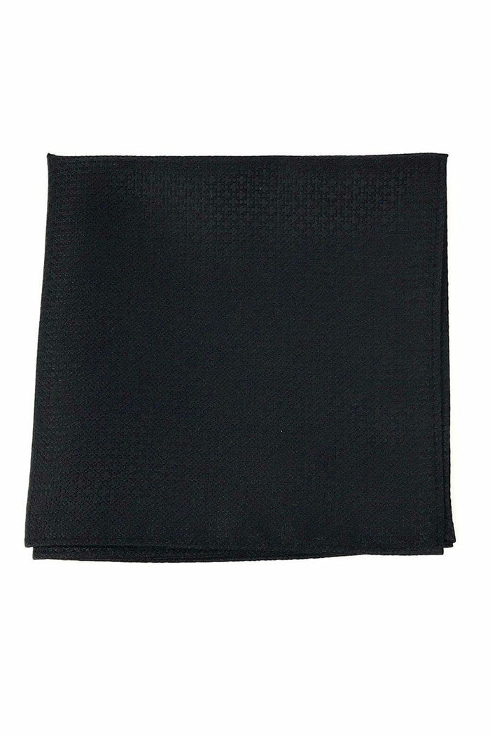 Black Regal Pocket Square by Cardi