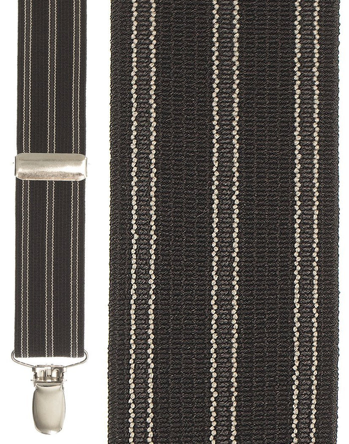 Black Stripe Suspenders Cardi