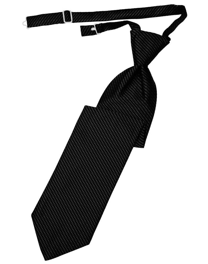 Black Venetian Kids Necktie Cardi