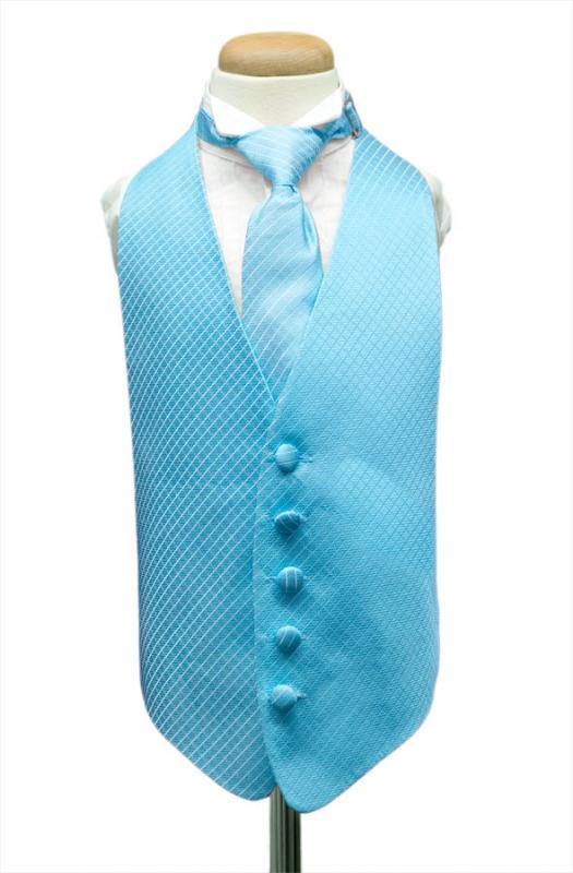 Blue Ice Palermo Kids Tuxedo Vest by Cardi
