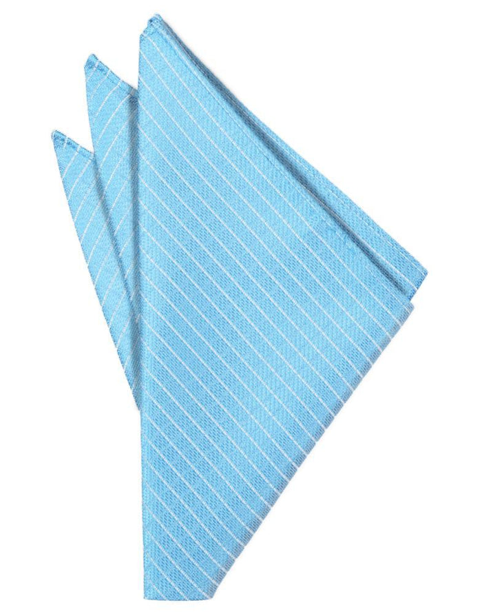 Blue Ice Palermo Pocket Square by Cardi
