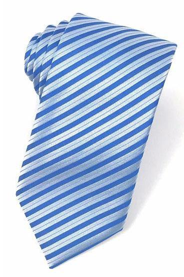 Blue Newton Stripe Necktie by Cardi