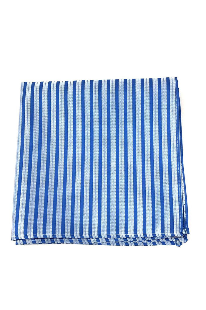 Blue Newton Stripe Pocket Square Cardi