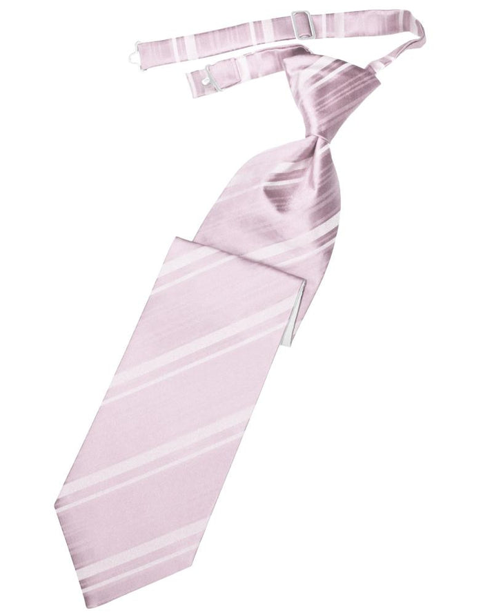 Blush Striped Satin Kids Necktie Cardi