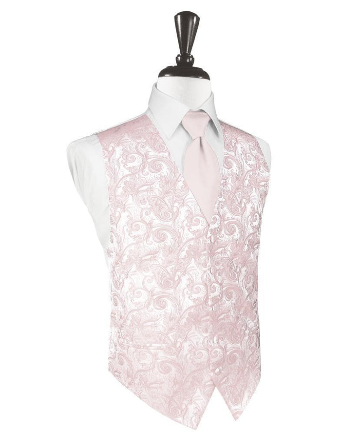 Blush Tapestry Tuxedo Vest by Cardi