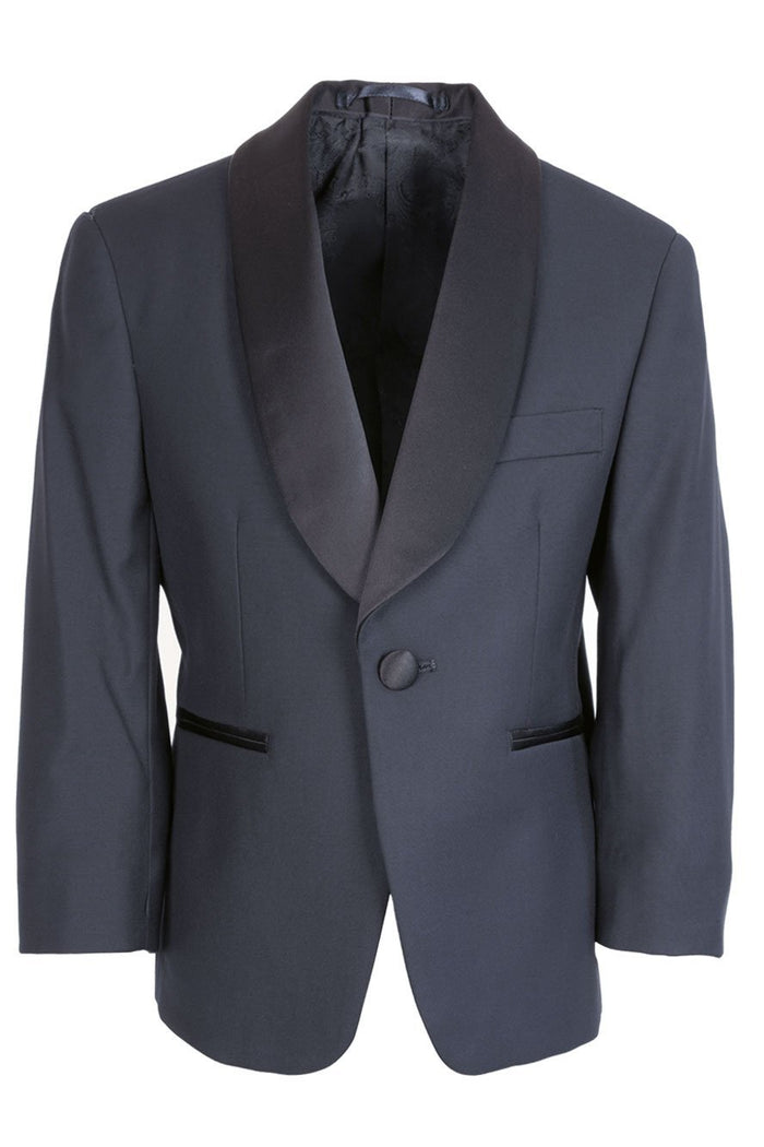 Bradford Kids Navy Tuxedo Jacket (Separates) by Cardi