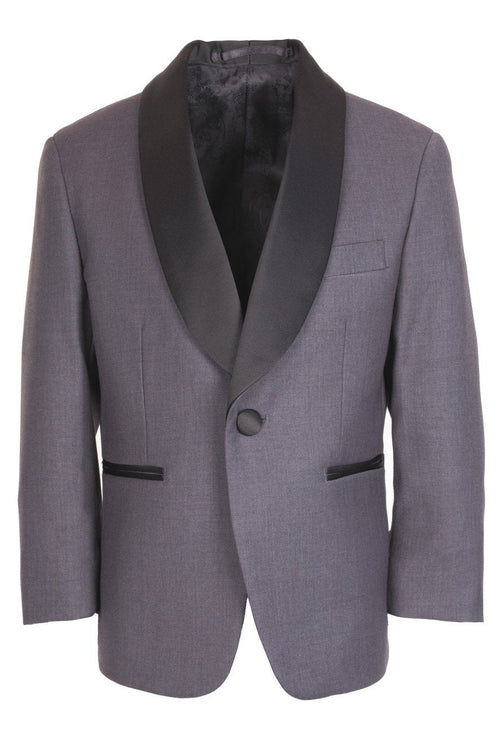 Bradford Kids Steel Grey Tuxedo Jacket (Separates) by Cardi