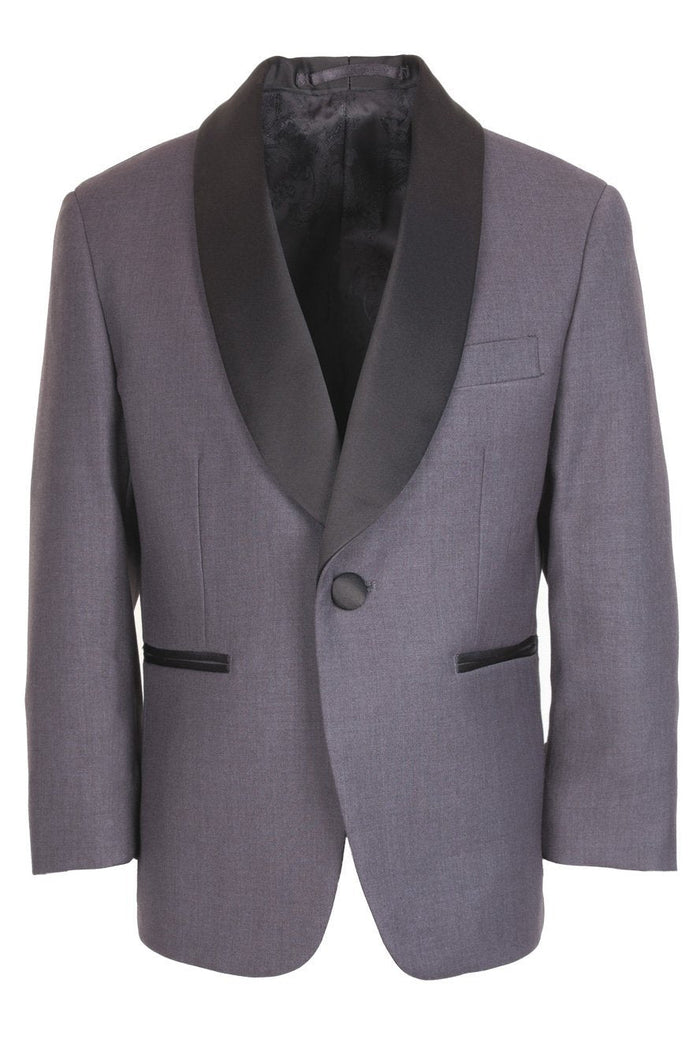 Bradford Kids Steel Grey Tuxedo Jacket (Separates) by Cardi
