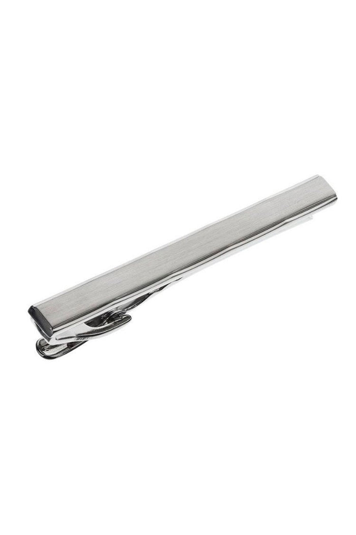 Brushed Silver Premium Tie Bar by Cardi