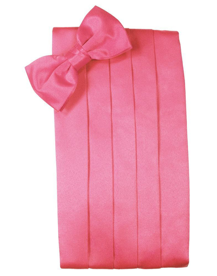 Bubblegum Luxury Satin Cummerbund Cardi