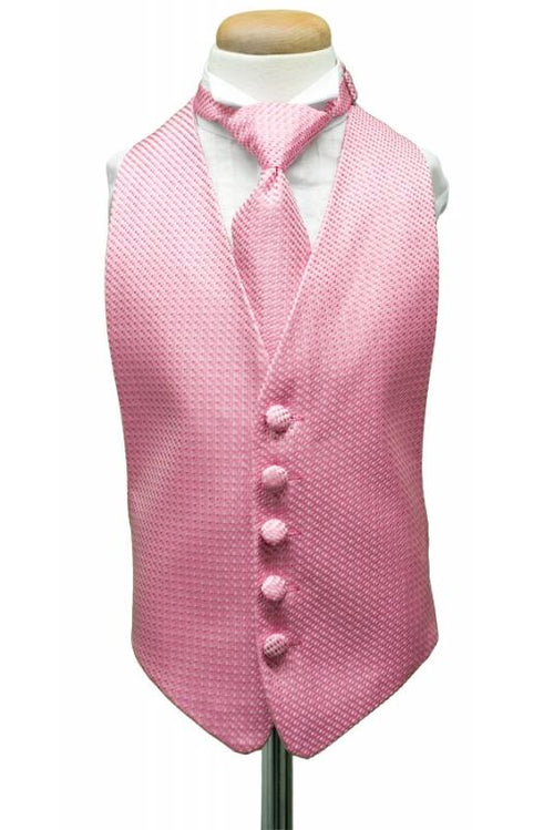 Bubblegum Venetian Kids Tuxedo Vest Cardi
