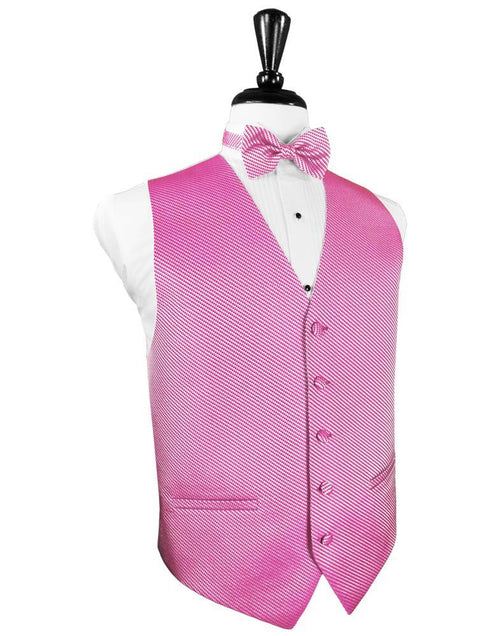 Bubblegum Venetian Tuxedo Vest Cardi