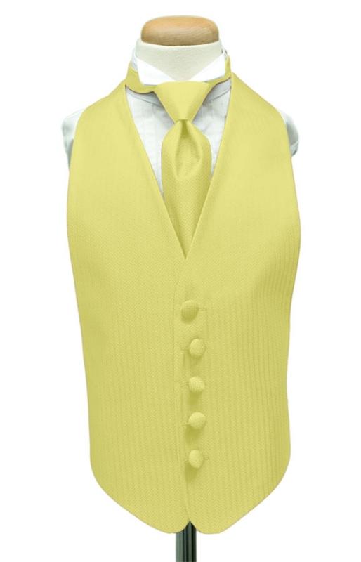 Buttercup Herringbone Kids Tuxedo Vest Cardi