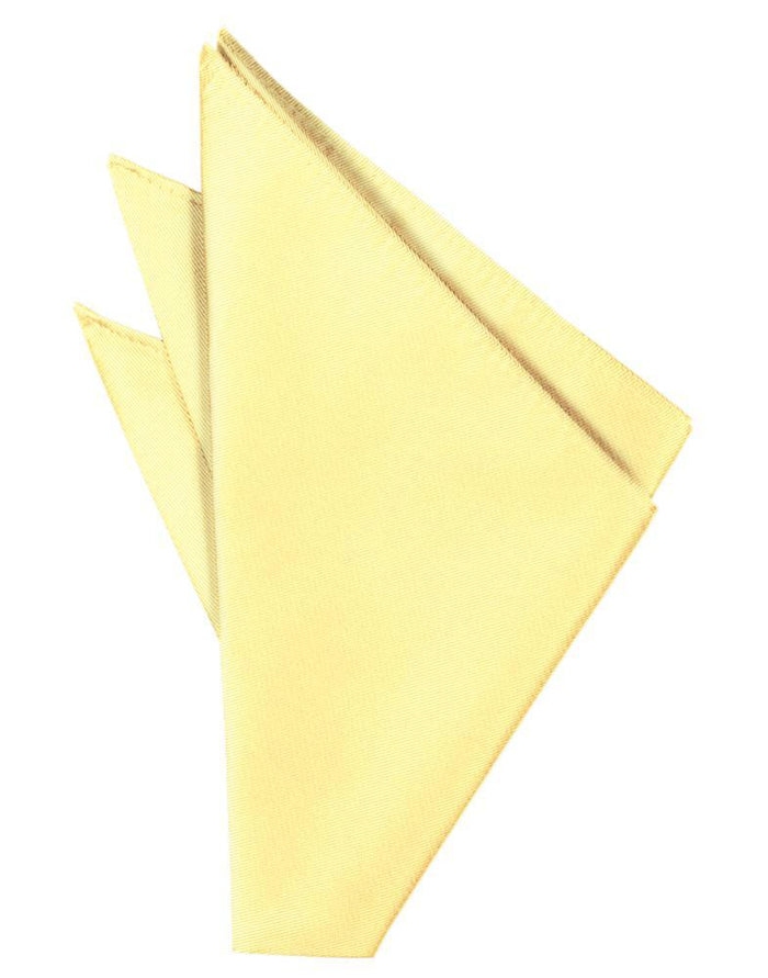 Buttercup Solid Twill Pocket Square by Cardi