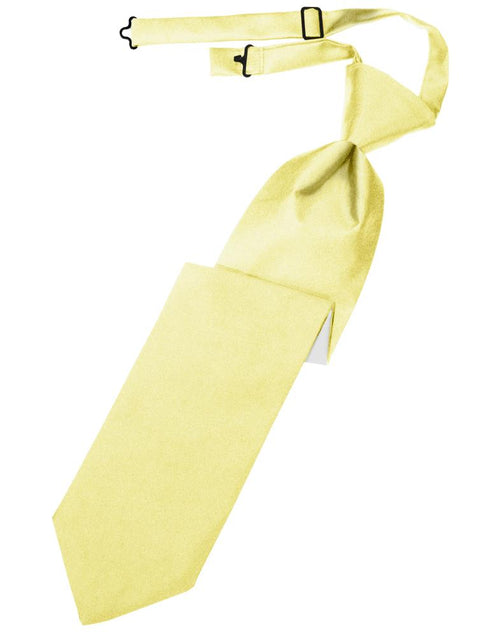 Canary Luxury Satin Kids Necktie Cardi