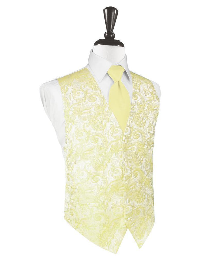 Canary Tapestry Tuxedo Vest by Cardi