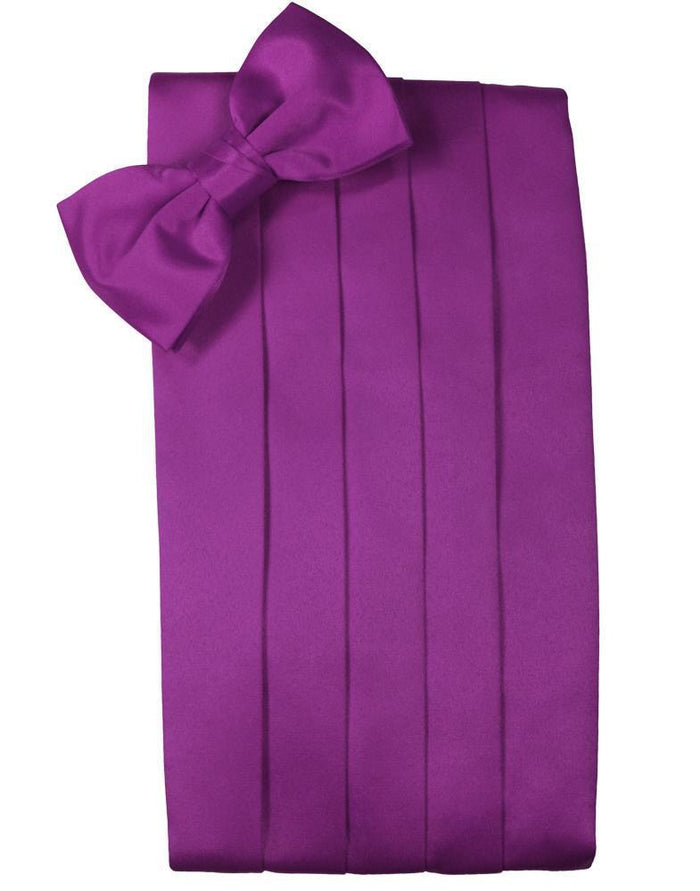 Cassis Luxury Kids Satin Cummerbund Cardi