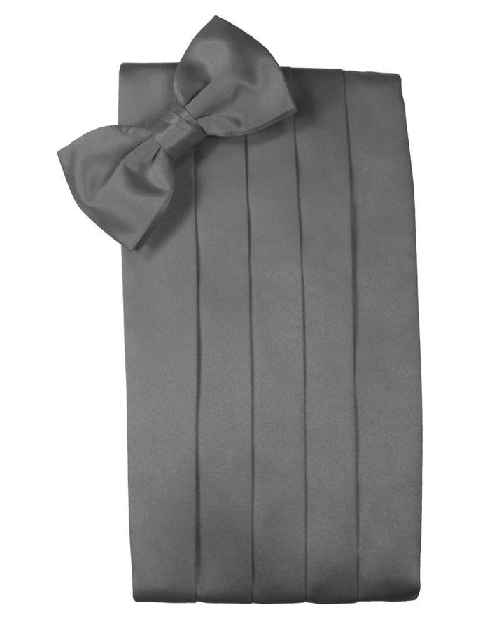 Charcoal Luxury Kids Satin Cummerbund by Cardi