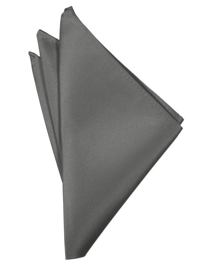 Charcoal Luxury Satin Pocket Square Cardi