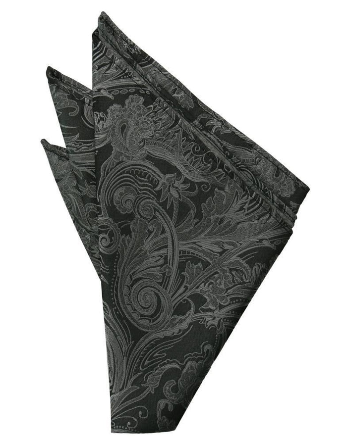 Charcoal Tapestry Pocket Square by Cardi
